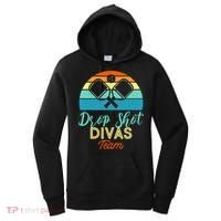 Drop Shot Divas Funny Pickleball Team Cool Gift Women's Hoodie thumb 0