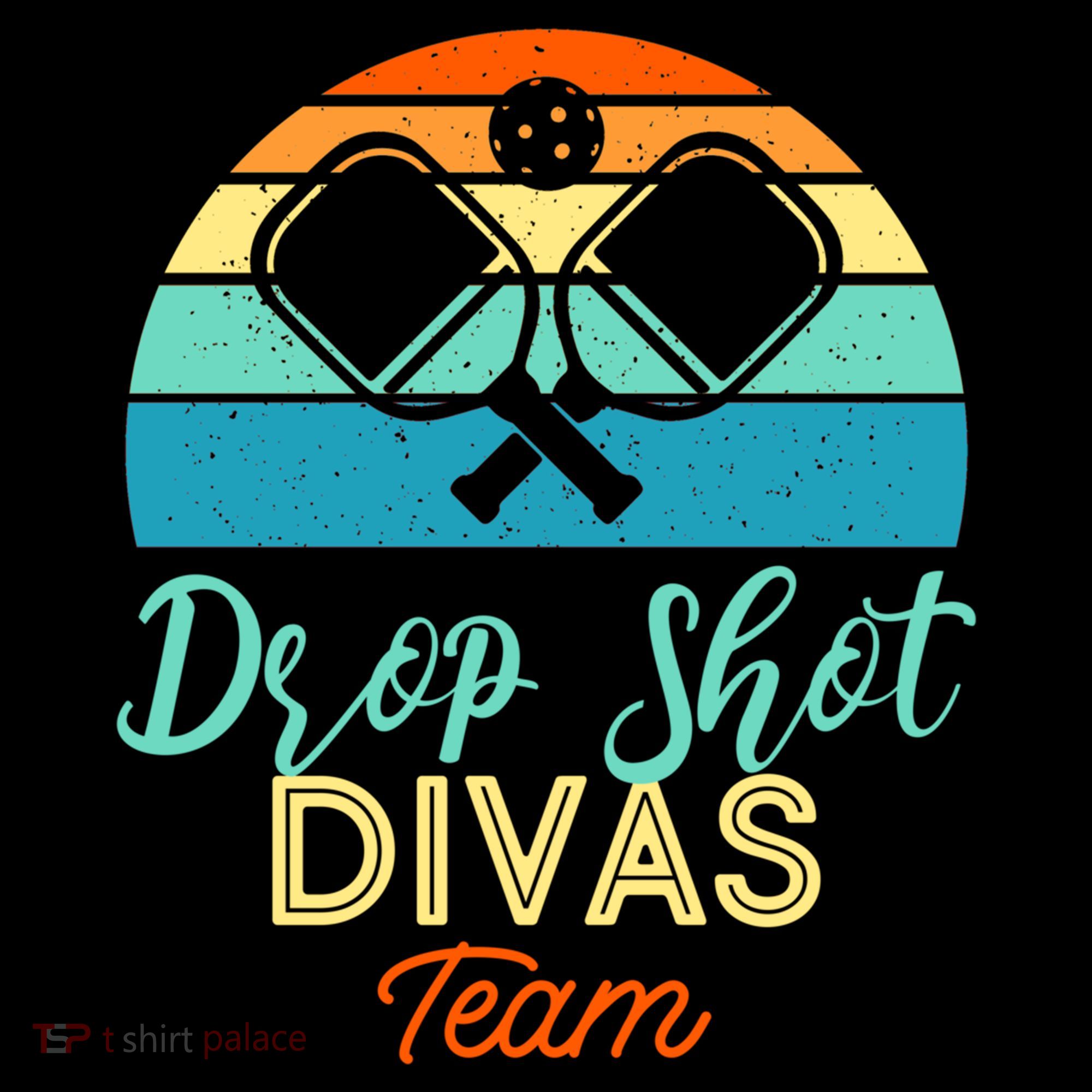 Drop Shot Divas Funny Pickleball Team Cool Gift Women's Hoodie