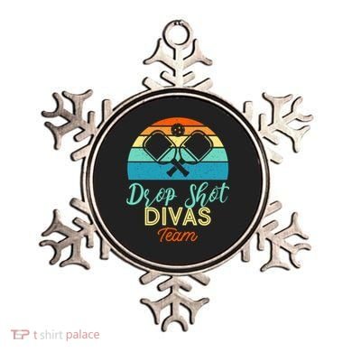 Drop Shot Divas Funny Pickleball Team Cool Gift Ornament