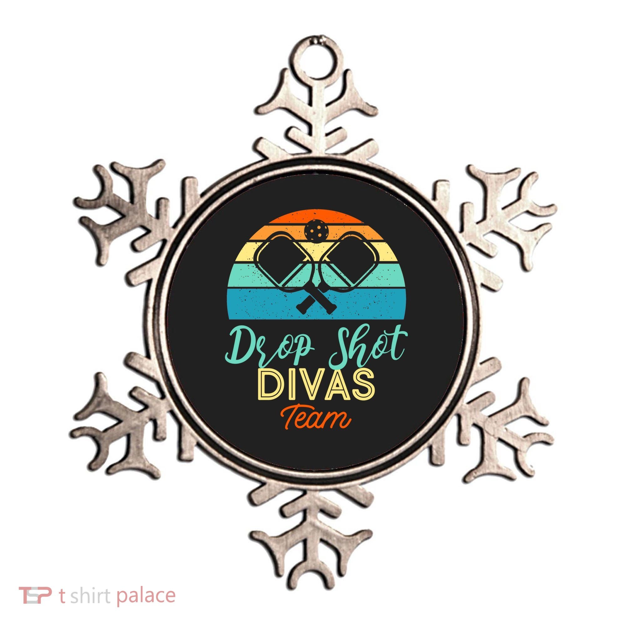 Drop Shot Divas Funny Pickleball Team Cool Gift Ornament
