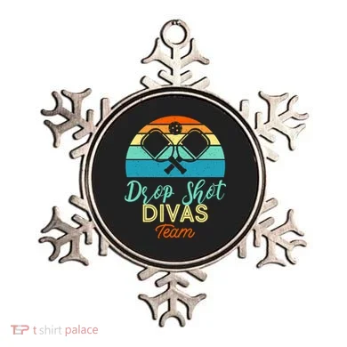 Drop Shot Divas Funny Pickleball Team Cool Gift Ornament