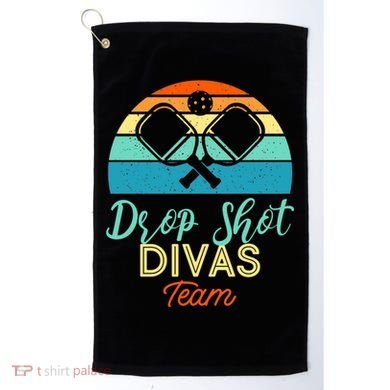 Drop Shot Divas Funny Pickleball Team Cool Gift Golf Towel