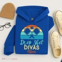 Drop Shot Divas Funny Pickleball Team Cool Gift Hoodie thumb 4