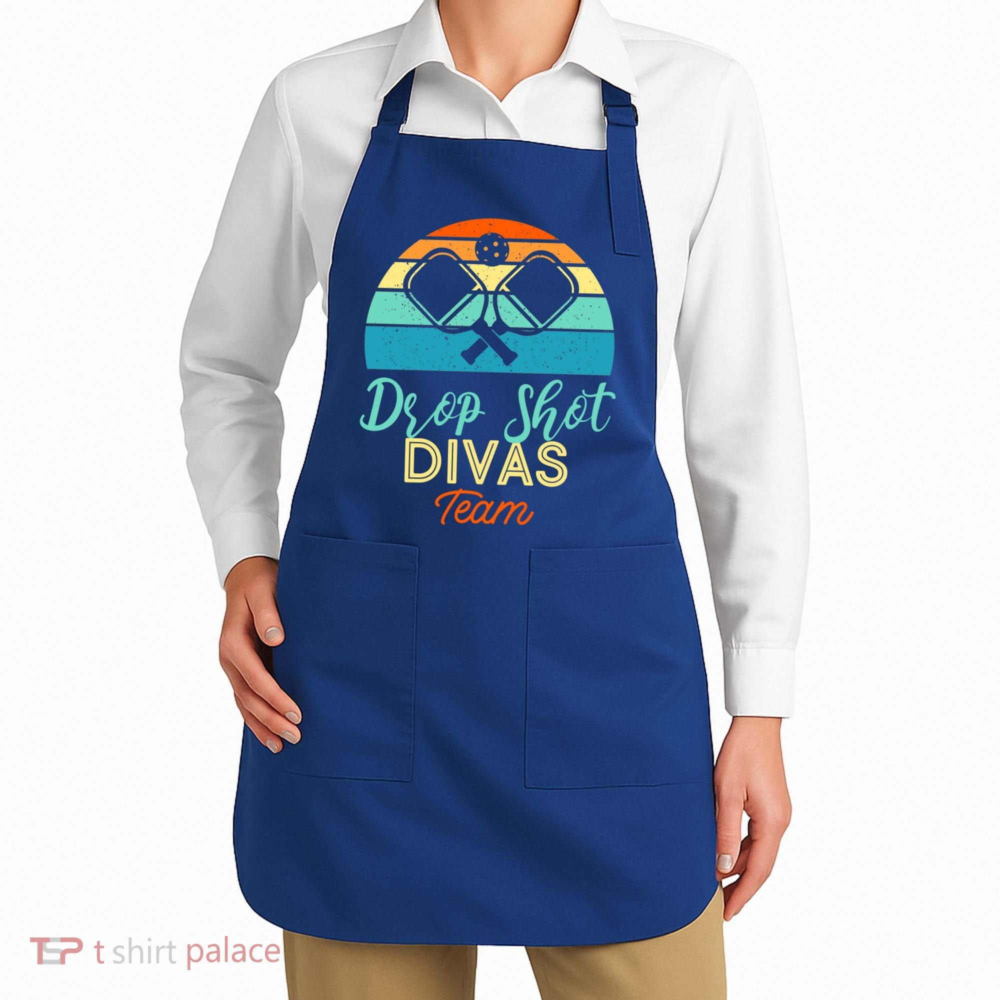 Drop Shot Divas Funny Pickleball Team Cool Gift Apron