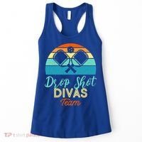 Drop Shot Divas Funny Pickleball Team Cool Gift Women's Tank Top thumb 0