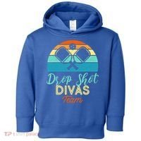 Drop Shot Divas Funny Pickleball Team Cool Gift Toddler Hoodie thumb 0