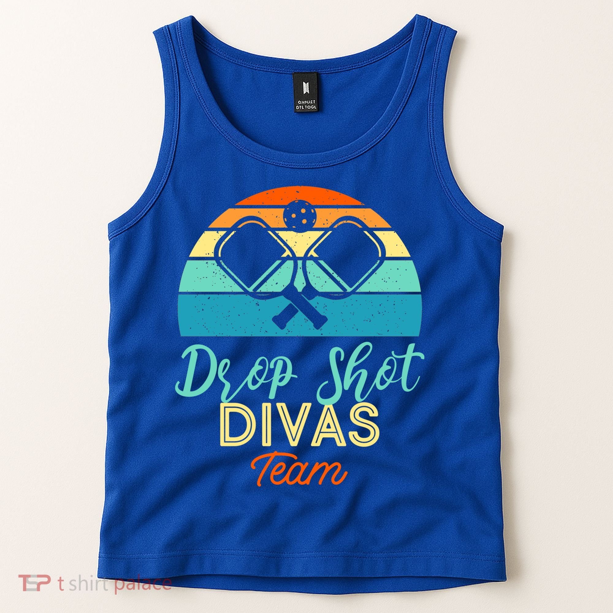 Drop Shot Divas Funny Pickleball Team Cool Gift Tank Top