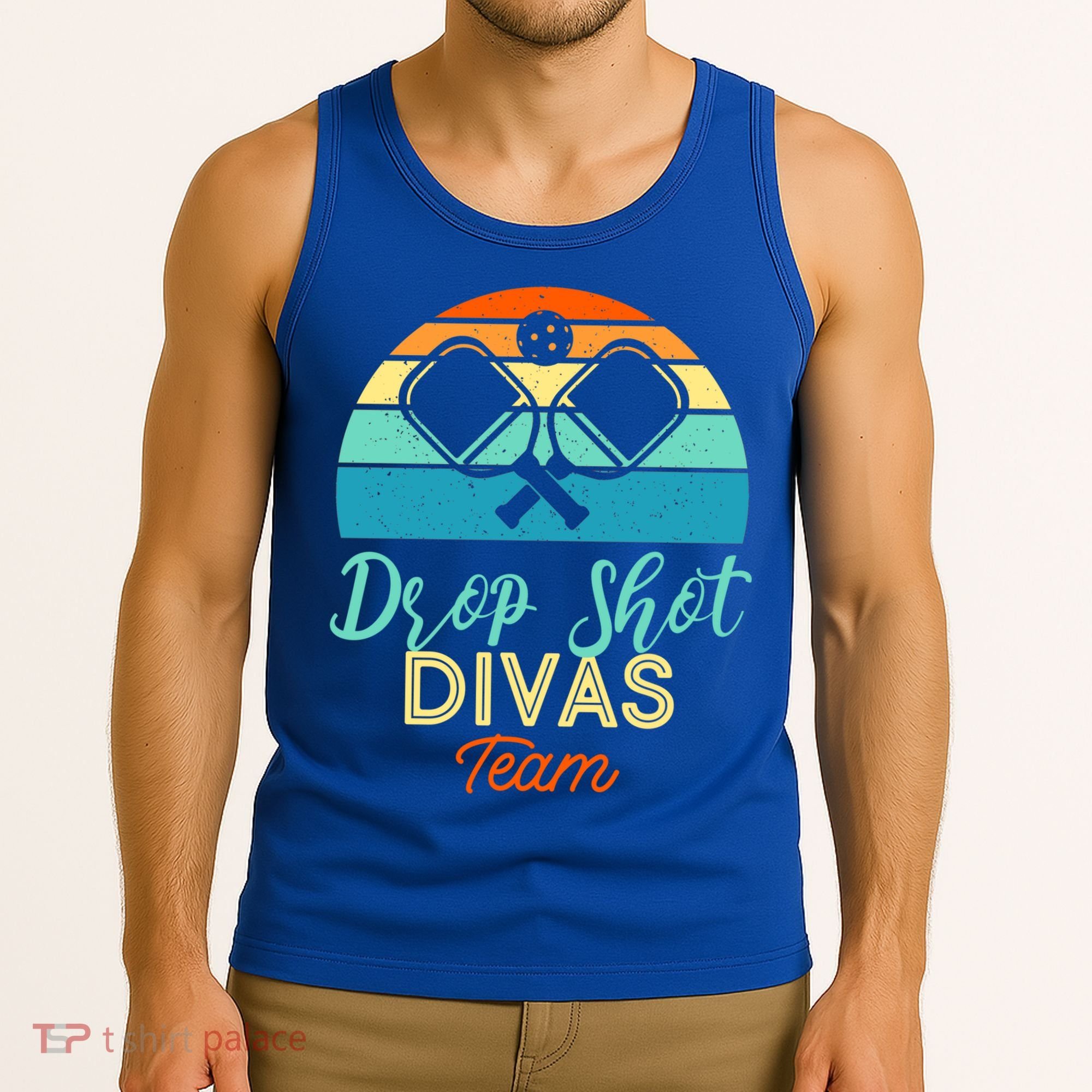 Drop Shot Divas Funny Pickleball Team Cool Gift Tank Top