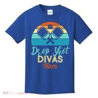 Drop Shot Divas Funny Pickleball Team Cool Gift Kids T-Shirt thumb 0