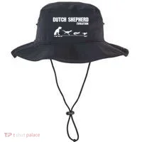 Dutch Shepherd Evolution Funny Dinosaur Dutchie K9 Dog Bucket Hat thumb 0