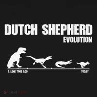 Dutch Shepherd Evolution Funny Dinosaur Dutchie K9 Dog Bucket Hat thumb 4