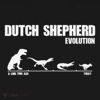 Dutch Shepherd Evolution Funny Dinosaur Dutchie K9 Dog Ornament thumb 1