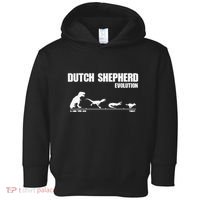 Dutch Shepherd Evolution Funny Dinosaur Dutchie K9 Dog Toddler Hoodie thumb 0