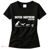 Dutch Shepherd Evolution Funny Dinosaur Dutchie K9 Dog Women's T-Shirt thumb 0