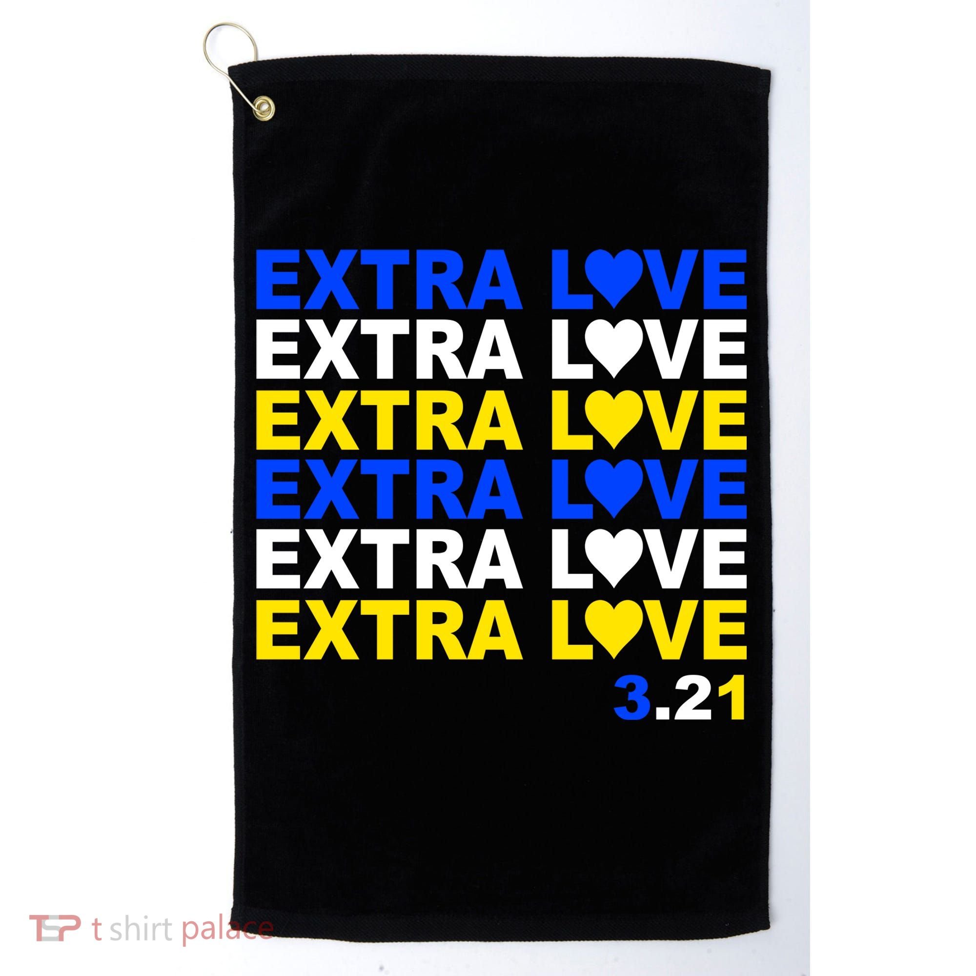 Down Syndrome Extra Love March 21st Golf Towel