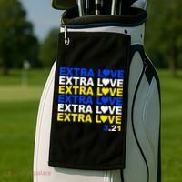 Down Syndrome Extra Love March 21st Golf Towel thumb 2