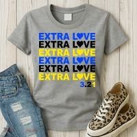Down Syndrome Extra Love March 21st Women's T-Shirt thumb 3