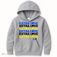Down Syndrome Extra Love March 21st Kids Hoodie thumb 0