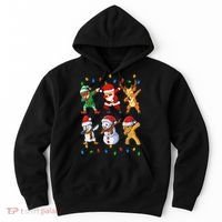 Dabbing Santa Elf Friends Christmas Funny Xmas Dab Hoodie thumb 0