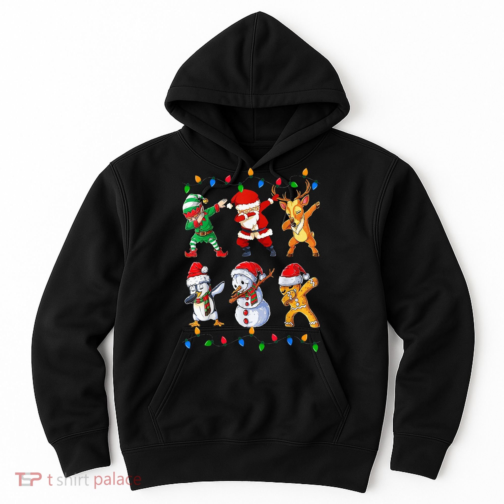 Dabbing Santa Elf Friends Christmas Funny Xmas Dab Hoodie