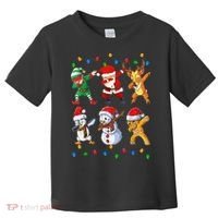Dabbing Santa Elf Friends Christmas Funny Xmas Dab Toddler T-Shirt thumb 0
