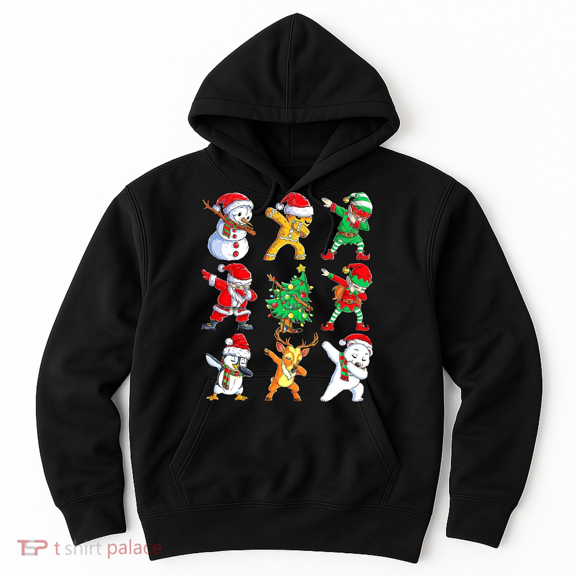 Dabbing Santa Elf Friends Ugly Xmas Sweater Dab Boys Hoodie