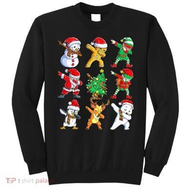 Dabbing Santa Elf Friends Ugly Xmas Sweater Dab Boys Sweatshirt