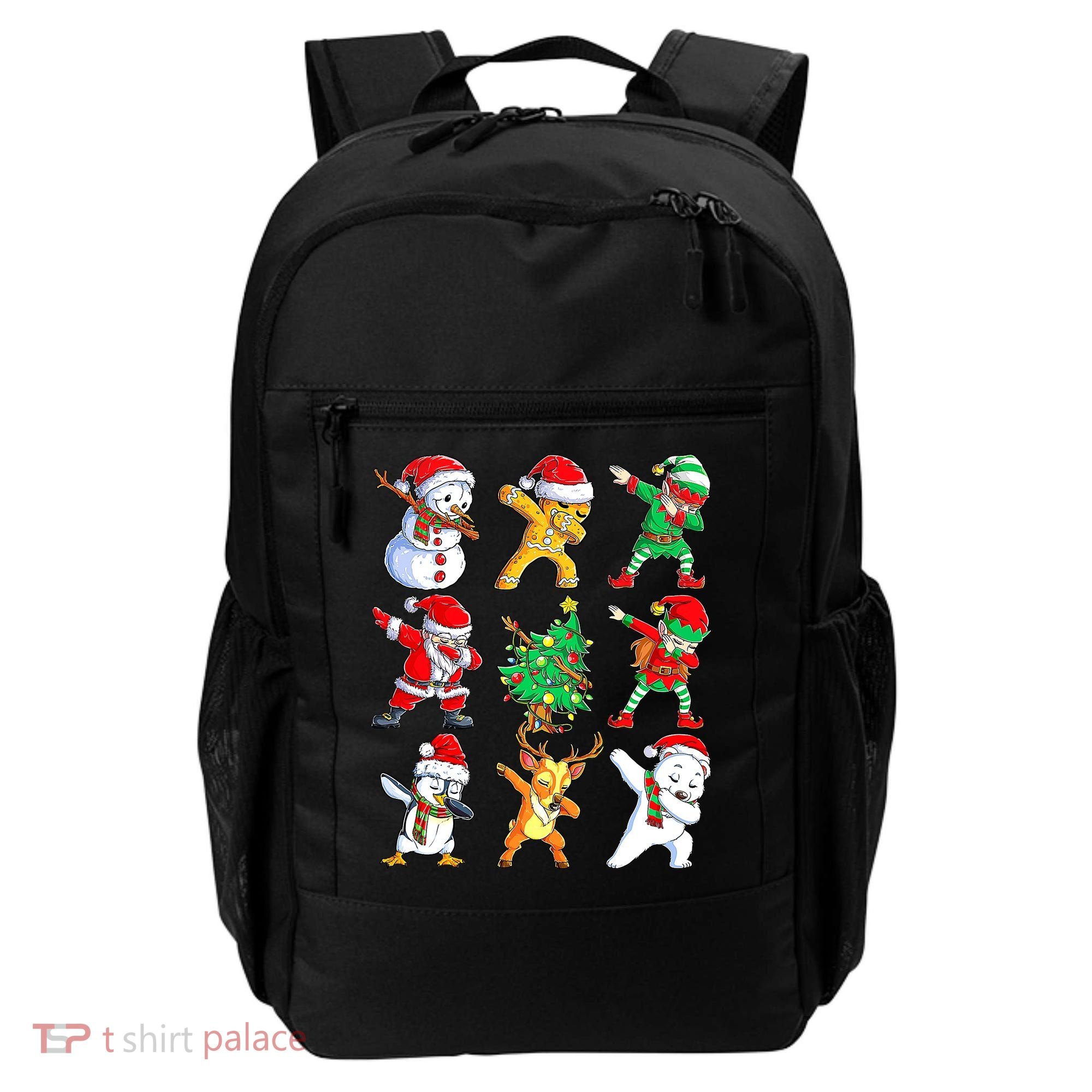 Dabbing Santa Elf Friends Ugly Xmas Sweater Dab Boys Backpack