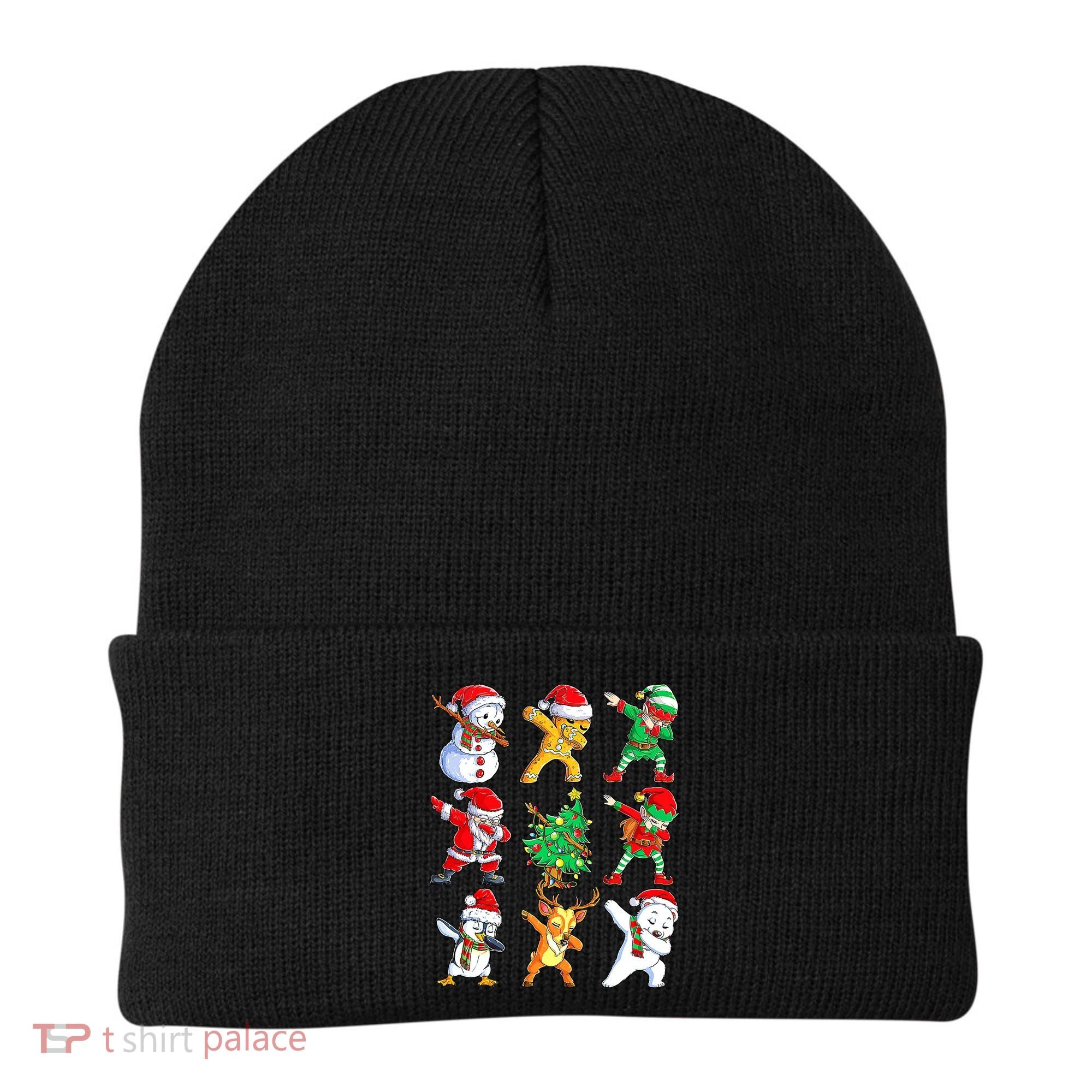 Dabbing Santa Elf Friends Ugly Xmas Sweater Dab Boys Beanie