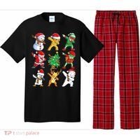Dabbing Santa Elf Friends Ugly Xmas Sweater Dab Boys Pajama Set thumb 0
