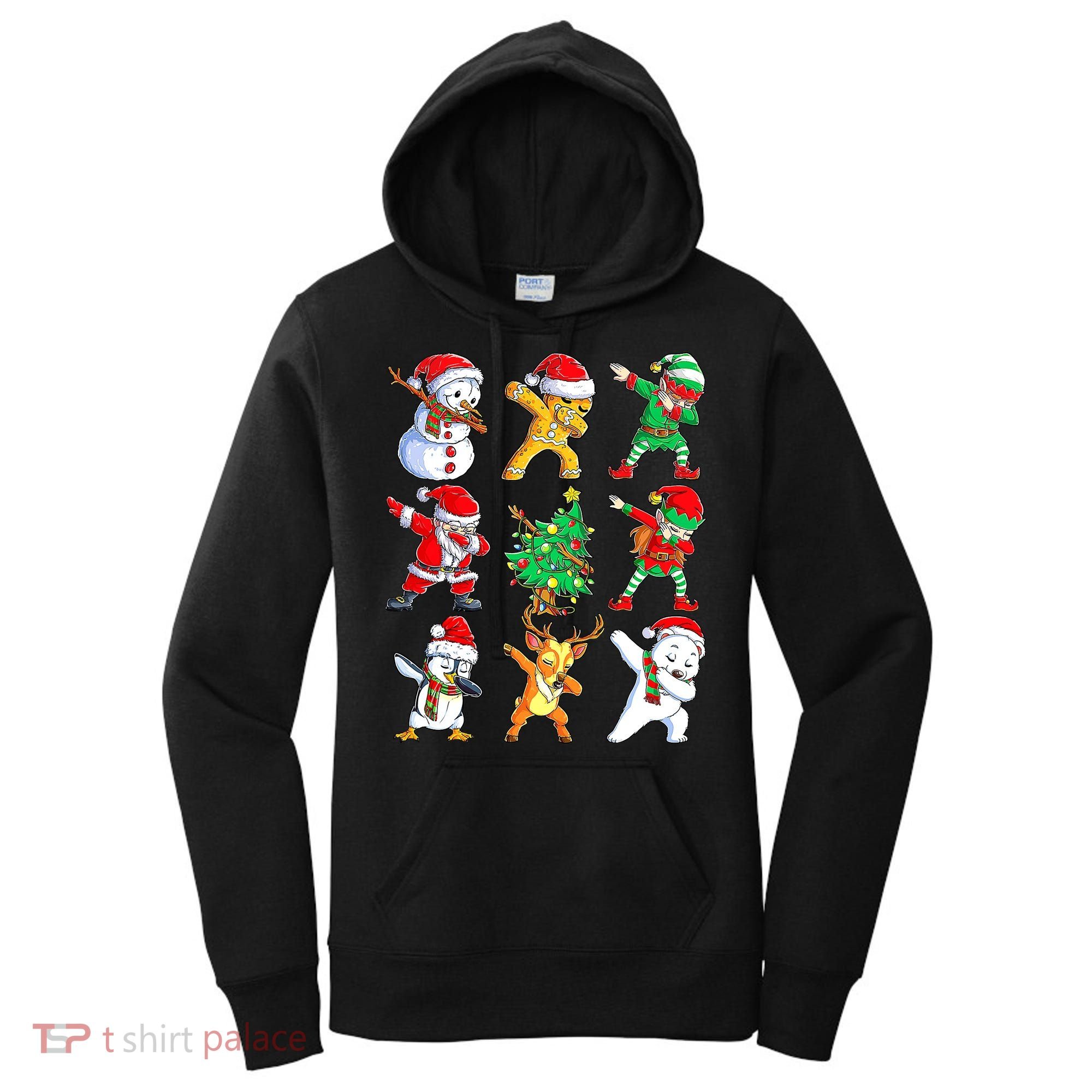 Dabbing Santa Elf Friends Ugly Xmas Sweater Dab Boys Women's Hoodie