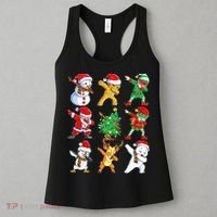 Dabbing Santa Elf Friends Ugly Xmas Sweater Dab Boys Women's Tank Top thumb 3