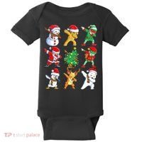 Dabbing Santa Elf Friends Ugly Xmas Sweater Dab Boys Baby Bodysuit thumb 0