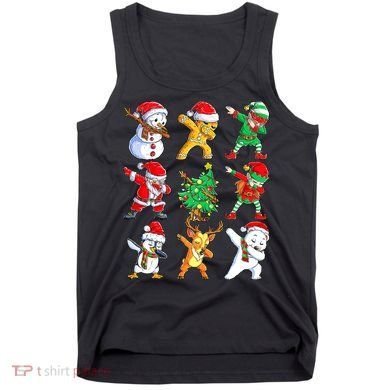 Dabbing Santa Elf Friends Ugly Xmas Sweater Dab Boys Tank Top