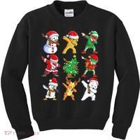 Dabbing Santa Elf Friends Ugly Xmas Sweater Dab Boys Kids Sweatshirt thumb 0