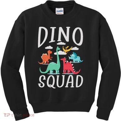 Dino Squad Fossils Dinsosaur Kids Sweatshirt