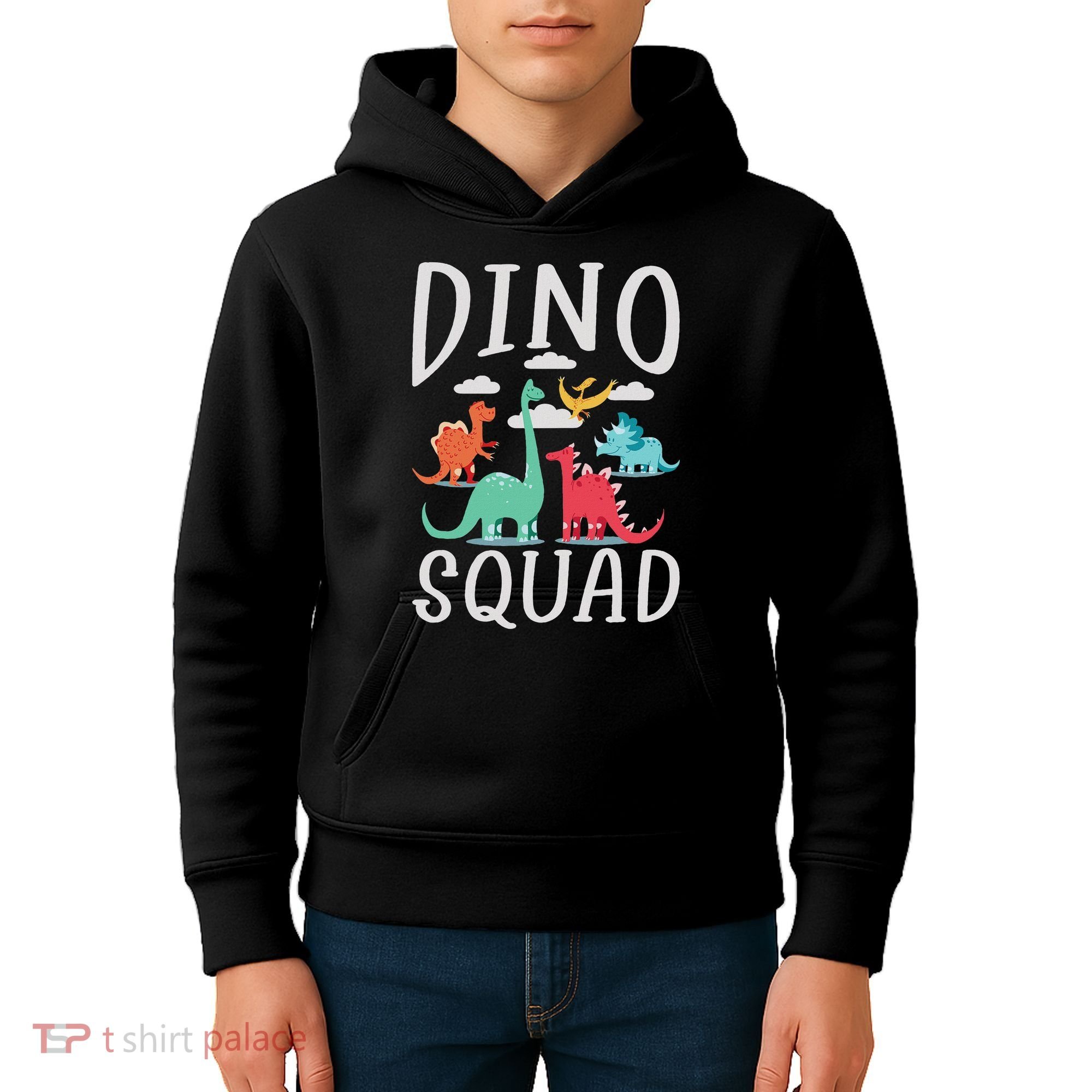 Dino Squad Fossils Dinsosaur Kids Hoodie