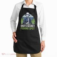Dads Secret Fishing Spot Funny Fathers Day Fish Lover Apron thumb 2