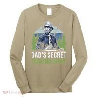 Dads Secret Fishing Spot Funny Fathers Day Fish Lover Long Sleeve Shirt thumb 0