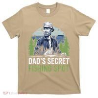Dads Secret Fishing Spot Funny Fathers Day Fish Lover T-Shirt thumb 0