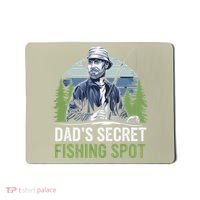 Dads Secret Fishing Spot Funny Fathers Day Fish Lover Mousepad thumb 0