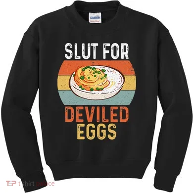 Design Slut For Deviled Eggs Kids Sweatshirt