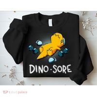 Dino Sore Funny Dinosaur Workout Gym Lifting Fitness Sweatshirt thumb 2