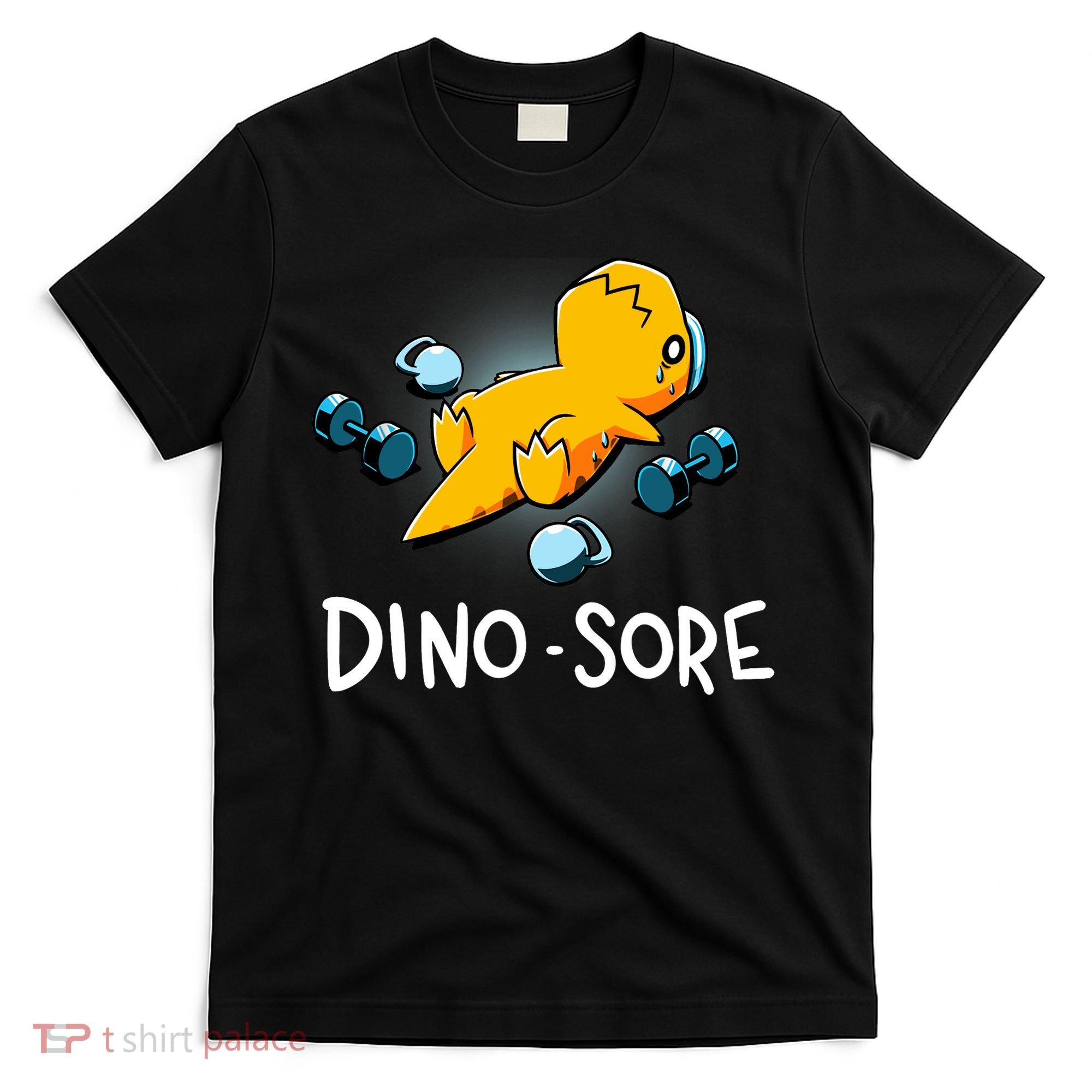 Dino Sore Funny Dinosaur Workout Gym Lifting Fitness T-Shirt