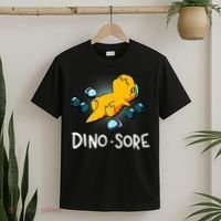 Dino Sore Funny Dinosaur Workout Gym Lifting Fitness T-Shirt thumb 2