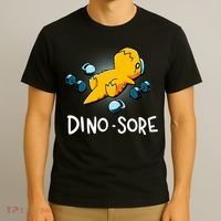 Dino Sore Funny Dinosaur Workout Gym Lifting Fitness T-Shirt thumb 3