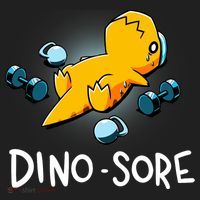 Dino Sore Funny Dinosaur Workout Gym Lifting Fitness Beanie thumb 2