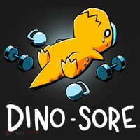 Dino Sore Funny Dinosaur Workout Gym Lifting Fitness Women's Tank Top thumb 5