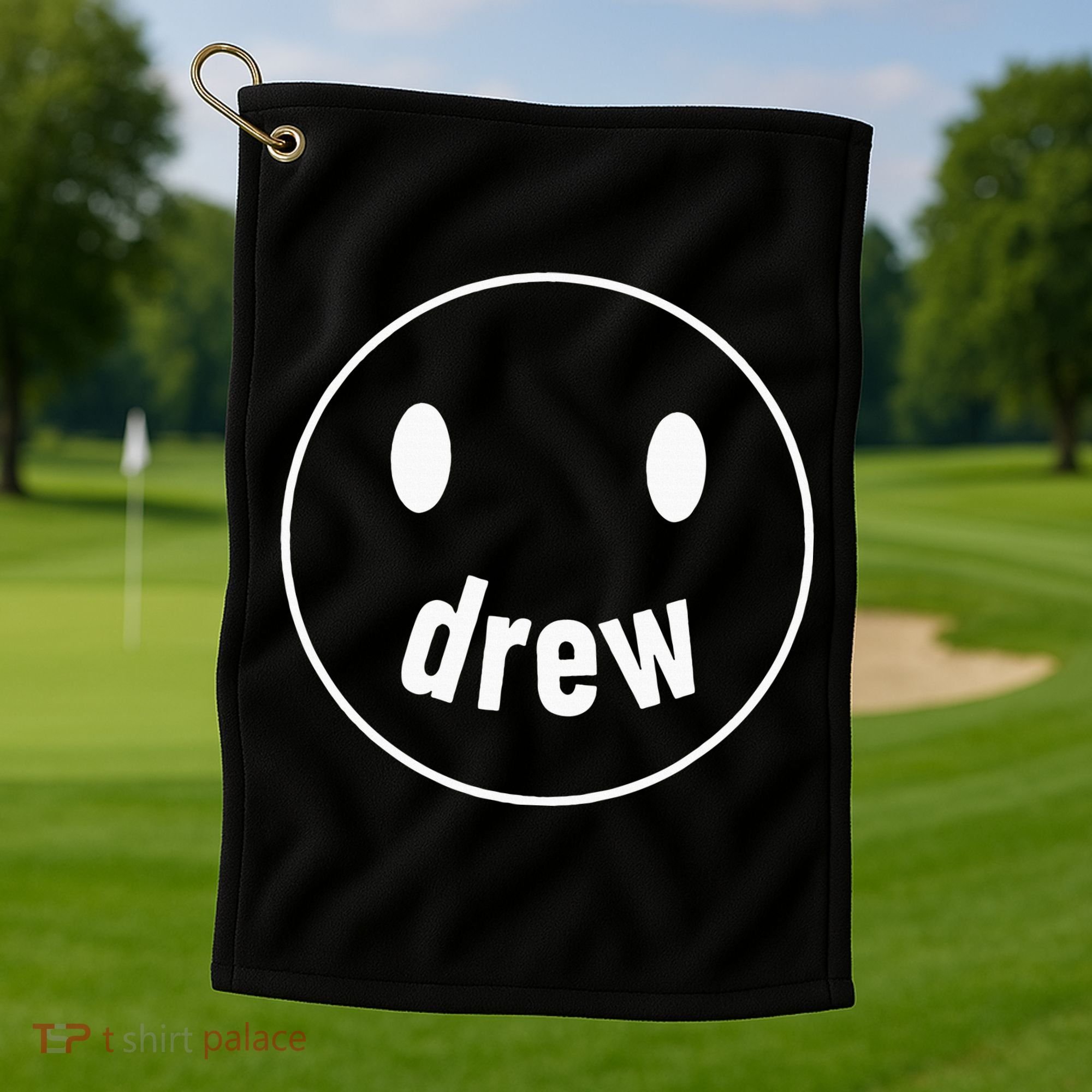 Drew Smiley Face Drew Happy Face Drew Golf Towel