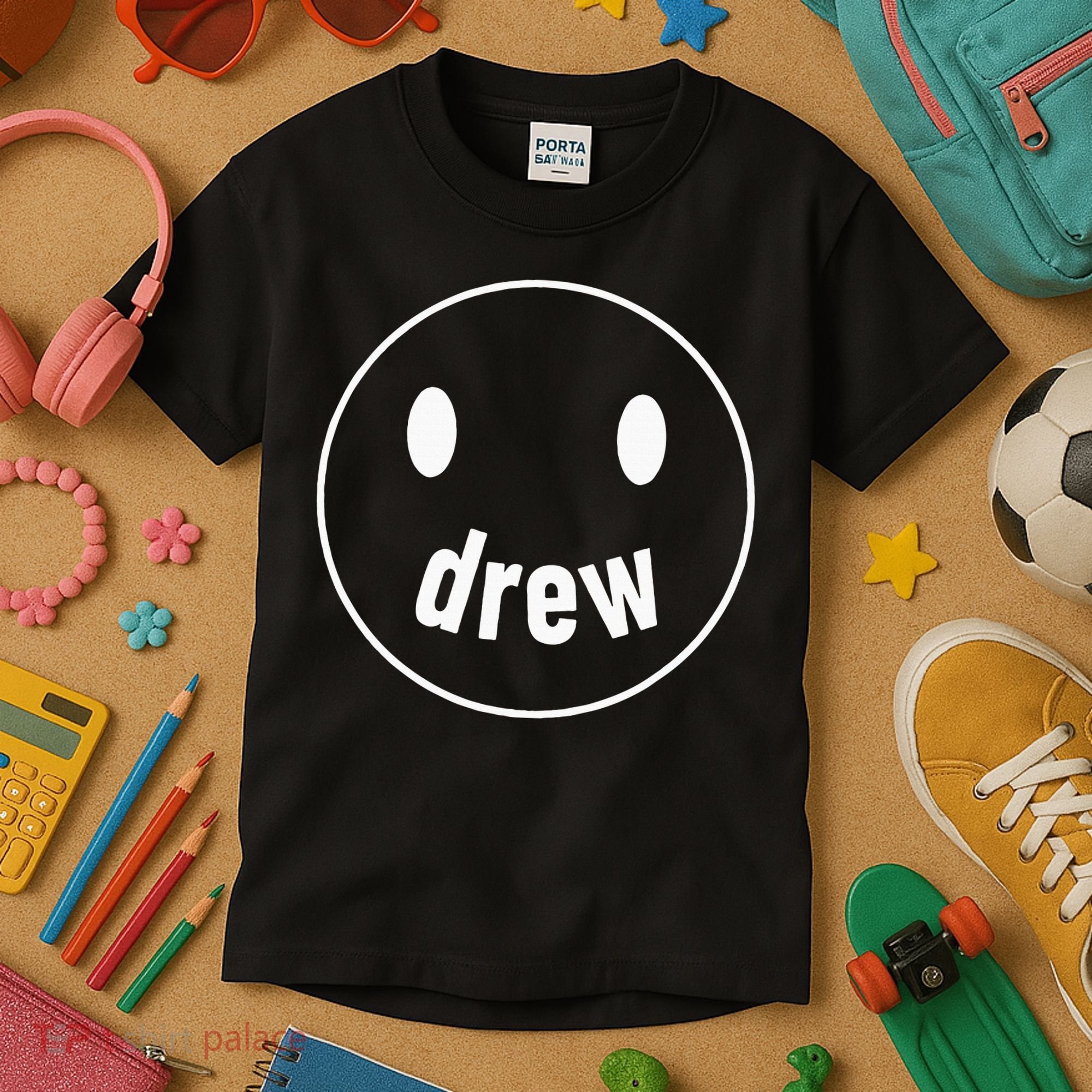 Drew Smiley Face Drew Happy Face Drew Kids T-Shirt